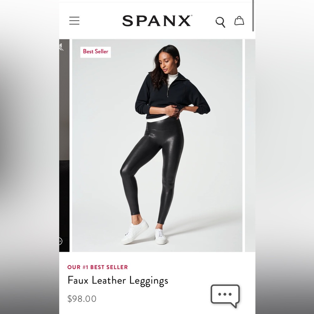 SPANX Faux Leather Leggings